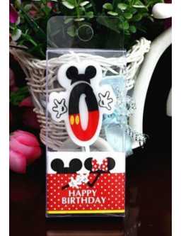 Mickey Mouse birthday candles - boy