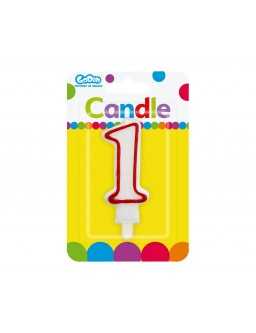 Number candles 7 cm