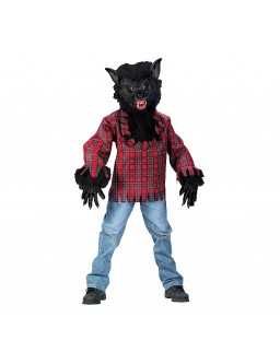 Werewolf costume (shirt, mask, gloves)