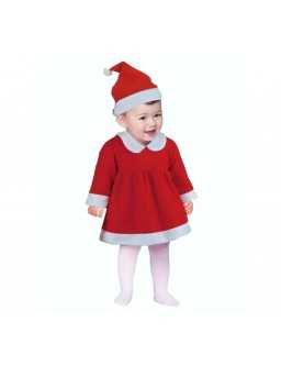 Strój "Mała Mikołajka" (czapka, sukienka), 6-12 miesięcy