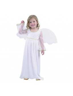 Strój dla dzieci Aniołek (sukienka długa, skrzydła)
