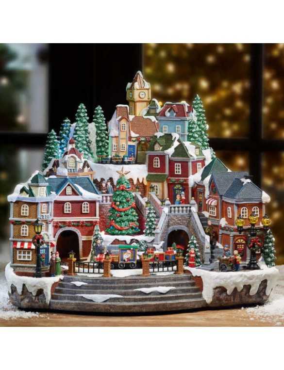Animated Christmas Village with music