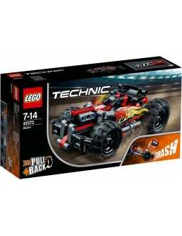 LEGO Technic. Czerwona wyścigówka 2w1 42073