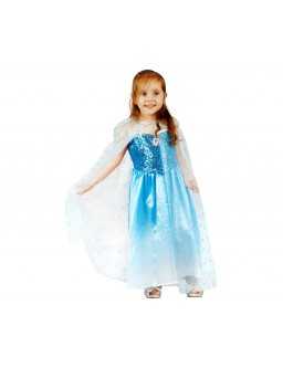 Strój dla dzieci Królowa Śniegu (sukienka, peleryna)