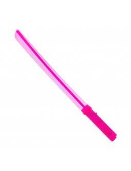 Miecz świecący LED z dźwiękiem, różowy, 53 cm