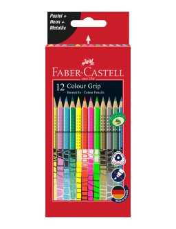 Colour pencils Grip metallic/neon 12 colors