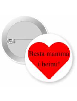 Button with a needle - besta mamma