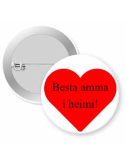 Button with a needle - besta amma