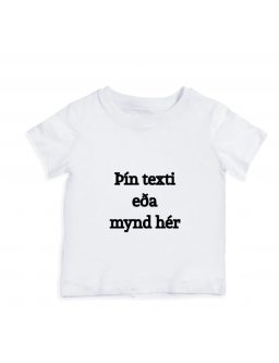Children's white T-shirt with your text / photo