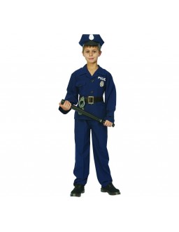 Policeman costume (shirt, belt, pants, cap)