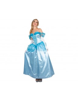 Strój dla dorosłych Błękitna Księżniczka (sukienka, opaska)