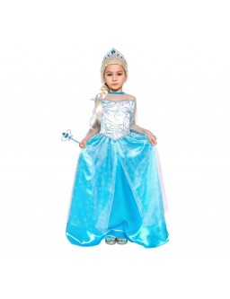 Strój dla dzieci Śnieżna Księżniczka (sukienka)