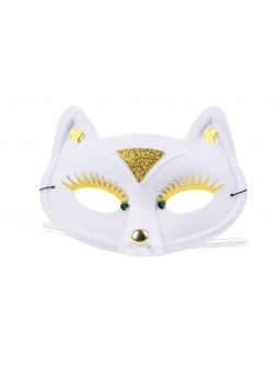 Mask White Cat