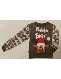 Sweter świąteczny - RUDOLPH ROCKS