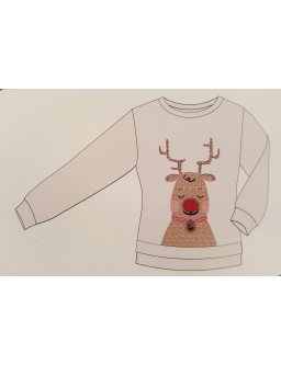 Sweter świąteczny - renifer