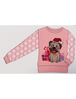 Sweter świąteczny - pies
