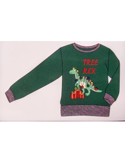 Sweter świąteczny - TREE REX