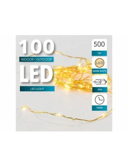 Złote lampki 100 LED