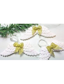 Christmas decoration - wings 6 pcs
