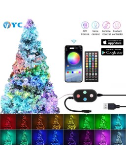 Colored LED lights with a remote control - waterproof