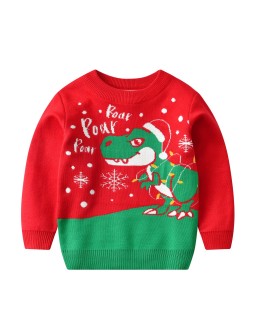Sweter Bożonarodzeniowy - Dinozaur