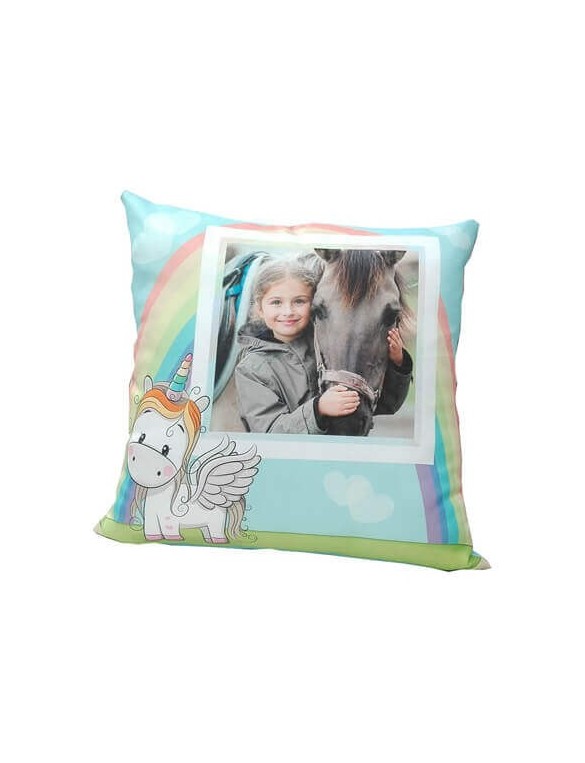 Pillowcase with a picture/text - unicorn