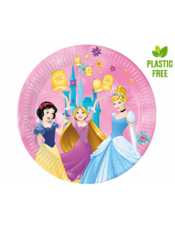 Paper Plates Princess Live Your Story (next generation) 23 cm, 8 pcs. (plastic-free)