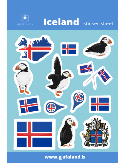 Sticker sheet Iceland