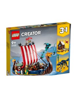 Lego Creator 3 in 1 Víkingakipið og Miðgardsormurinn 31132