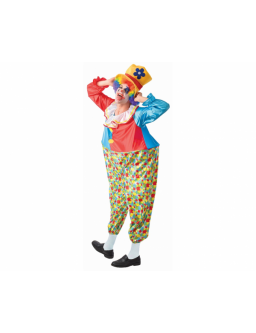 Costume for adult "Clown" (hat, overalls)
