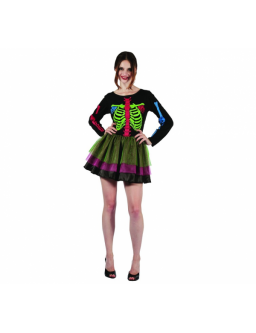 Costume for adults Neon Skeleton - one size