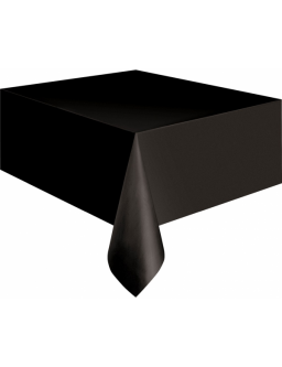Plastic Table Cover Black size 2,75x1,37 m
