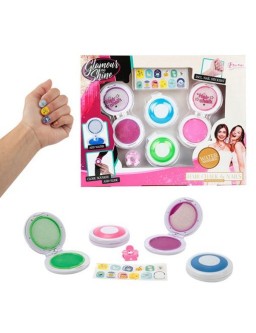 Hair kit with accessories, hair chalk and nails