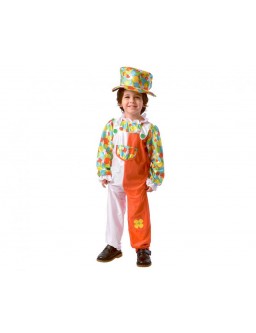 Costume Little Clown (hat, overalls)