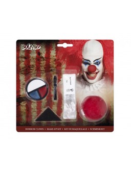 Make-up Horror Clown (nose, paints, cream, sponge)