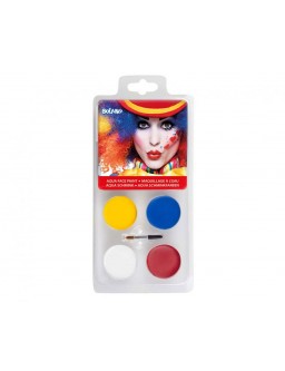 Clown face paint (4 jars, applicator)