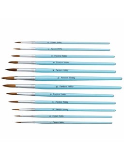 A set of brushes for water paints - 12 pieces