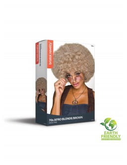 Peruka Afro Blond/Brąz