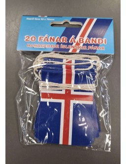 Icelandic flags, 20 pcs, 3.92 mtr