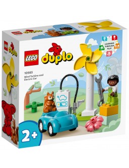 Lego Duplo Vindmylla og rafmagnsbíll 10985