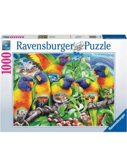 Puzzle 1000 pieces - World of Lorikeet birds
