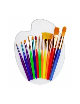Brush set with palette for children