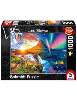 Puzzle 1000 Lars Stewart Iceland day/night