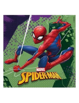 Servíettur "Spiderman Team Up", stærð 33 x 33 cm, 20 stk.