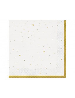 Celebrate napkins (gold) 33x33 cm / 20 pcs.