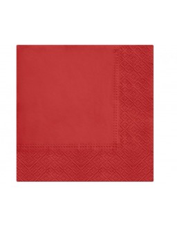 Red napkins 33x33 cm / 20 pcs.