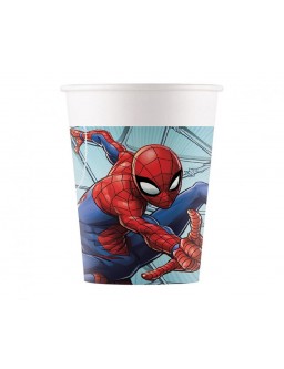 Spiderman Team Up paper cups, 200ml, 8 pcs.