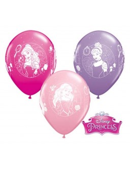12" balloons "Disney Princess Camoes", pastel mix / 6 pcs.