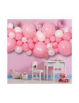 Girlanda balonowa DIY Baby Pink, 65 szt.
