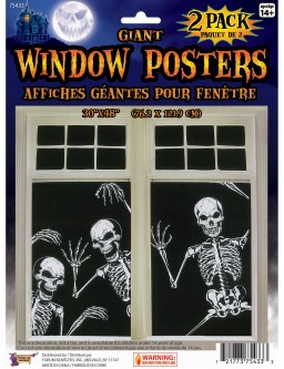Skeleton Window Poster